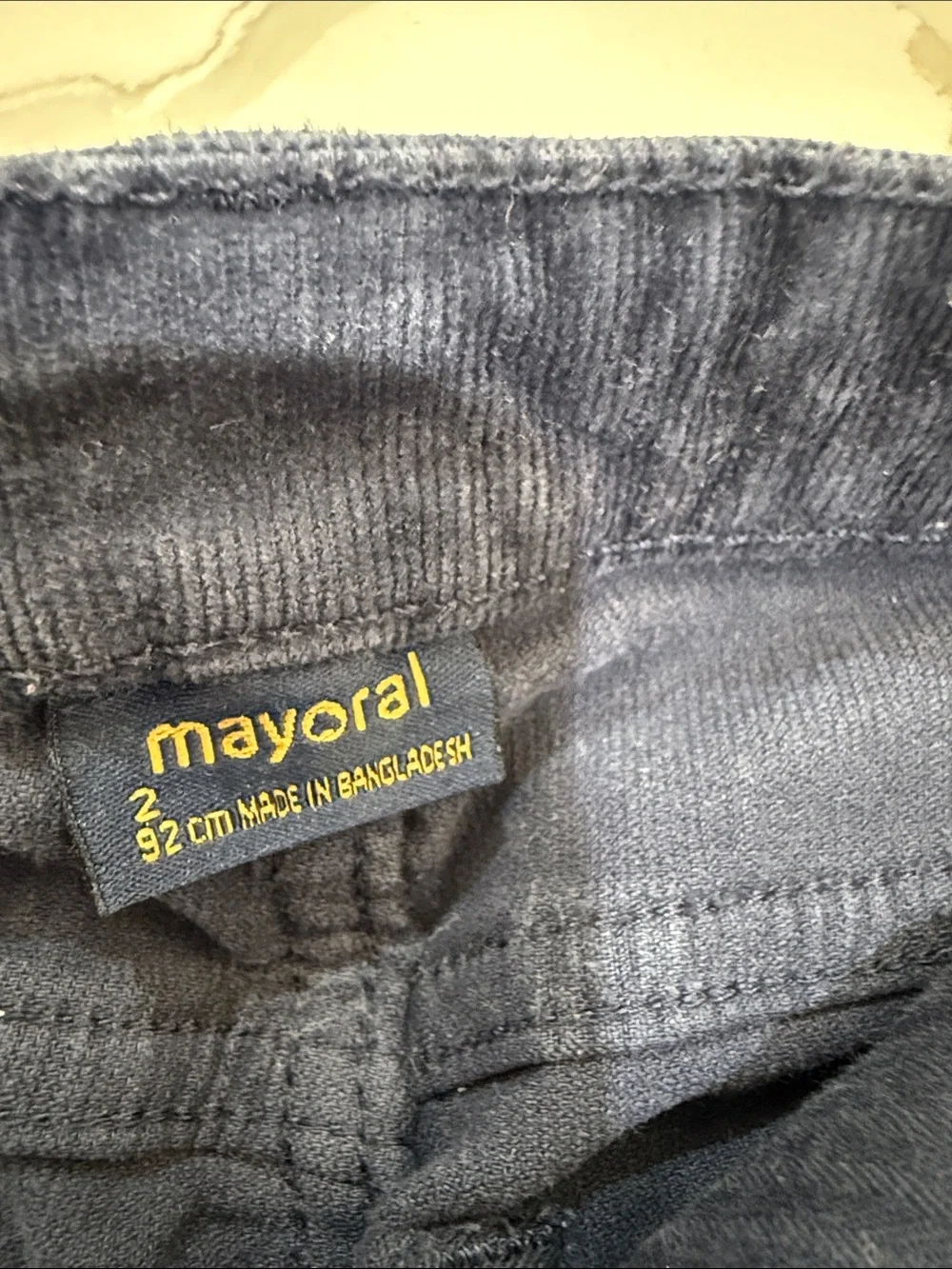 Mayoral Slim Fit Cord Pant in Navy 2T